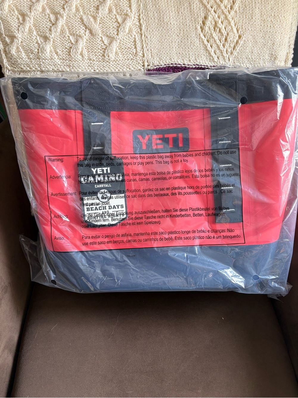 Yeti Red and Black Duffel Carryall